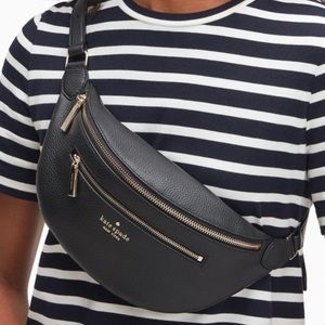 Kate Spade Leila Belt Bag, Pebble Leather, in BLACK, GREAT CONDITION!